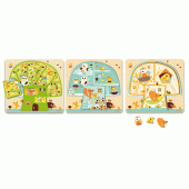 Háromrétegű puzzle - fa ház