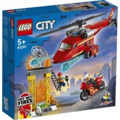 Lego - City 60281 - Tűzoltó mentőhelikopter, építőjáték
